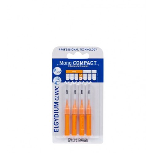 Elgydium Clinic Mono Compact Escovilhão Interdental Laranja (ISO 3) 4 unidades