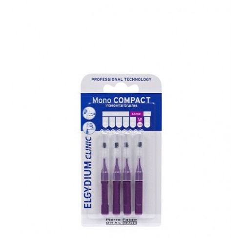Elgydium Clinic Mono Compact Escovilhão Interdental Roxo (ISO 5) 4 unidades