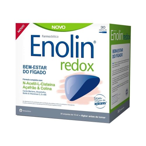 Enolin Redox Bem-Estar do Fígado 30 ampolas