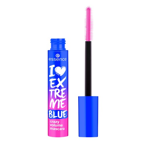 Essence I Love Extreme Blue Crazy Volume Máscara Azul