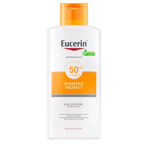 Eucerin Sensitive Protect Loção Solar Extra Light SPF50+ 400ml