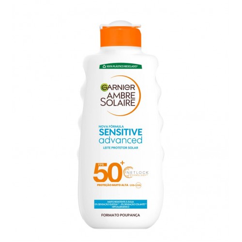 Garnier Ambre Solaire Leite Sensitive Advanced SPF50+ 400ml