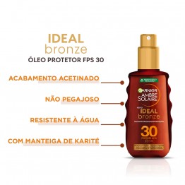Garnier Ambre Solaire Ideal Bronze Óleo Protetor SPF30 150ml