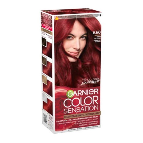 Garnier Color Sensation Coloração Permanente em Creme 6.60 Vermelho Intenso