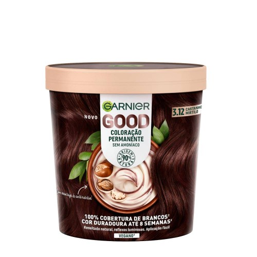 Garnier Good Cocoon Coloração Permanente 3.12 Castanho Mirtilo 550ml