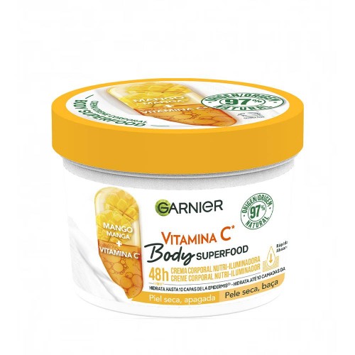 Garnier Body Superfood Manga + Vitamina C Creme Corporal 380ml