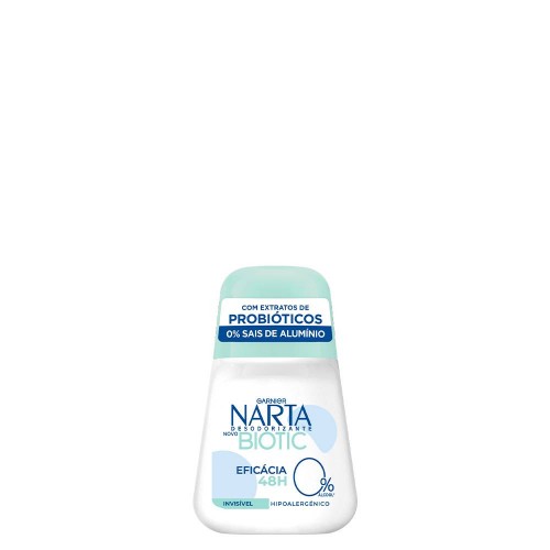Garnier Narta Biotic Desodorizante Roll-On Invisível 50ml