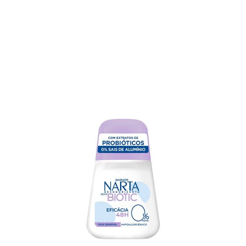 Garnier Narta Biotic Desodorizante Roll-On para Pele Sensível 50ml
