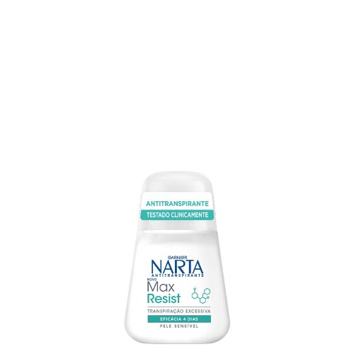 Garnier Narta Max Resist Antitranspirante Roll-On para Pele Sensível 50ml
