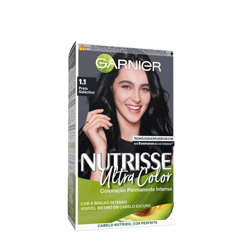 Garnier Nutrisse Coloração Permanente 1.1 Preto Galático