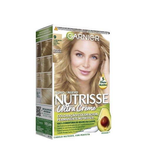 Garnier Nutrisse Coloração Permanente 9 Louro Muito Claro