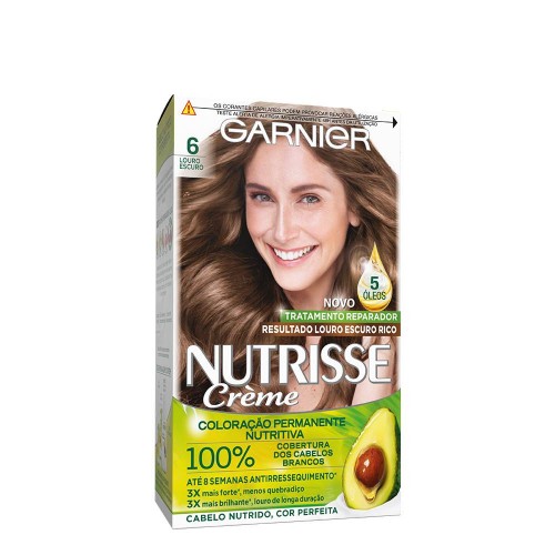 Garnier Nutrisse Coloração Permanente 6 Louro Escuro