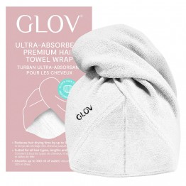 GLOV Premium Hair Towel Wrap White