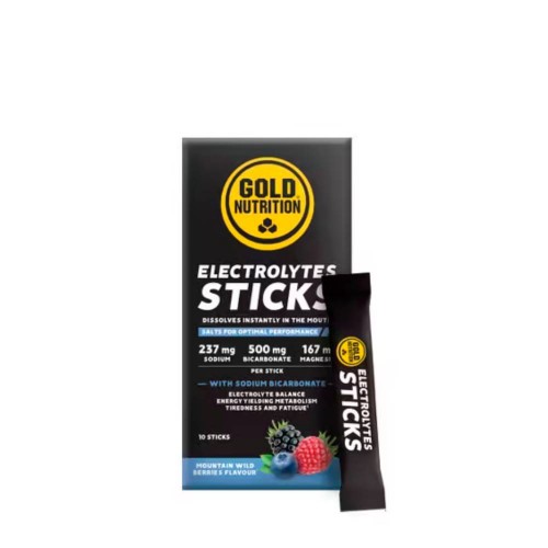 GoldNutrition Electrolytes Sabor Frutos Vermelhos 10 Sticks
