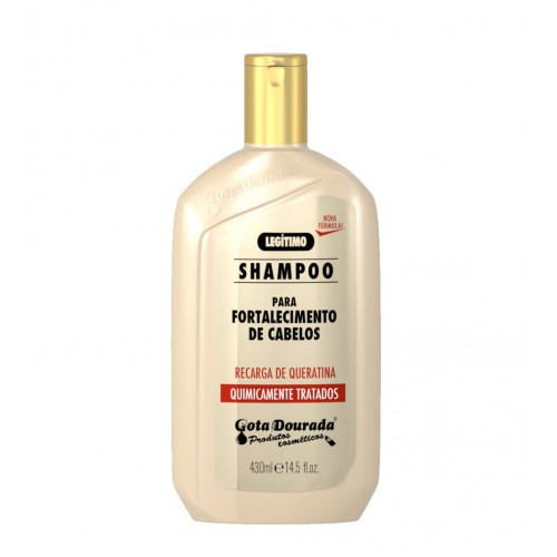 Gota Dourada Fortalecimento Recarga De Queratina Shampoo 430ml