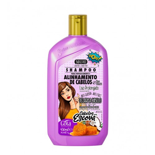 Gota Dourada Fortalecimento Cabelos Com Escova Shampoo 430ml