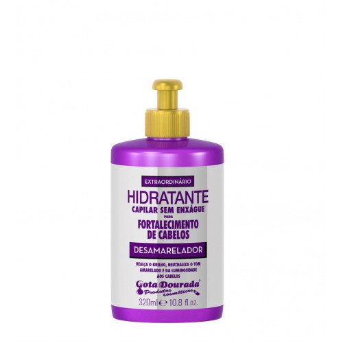 Gota Dourada Fortalecimento Desamarelador Creme De Pentear 320ml
