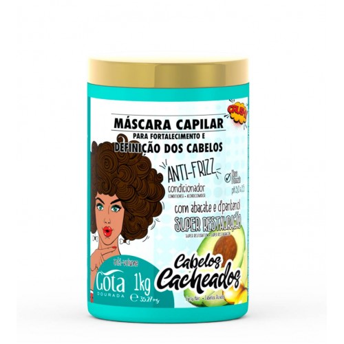 Gota Dourada Fortalecimento Cacheados Máscara 1kg