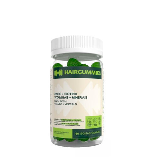 Hairgummies Zinco+Biotina+Vit+Min 60 gomas