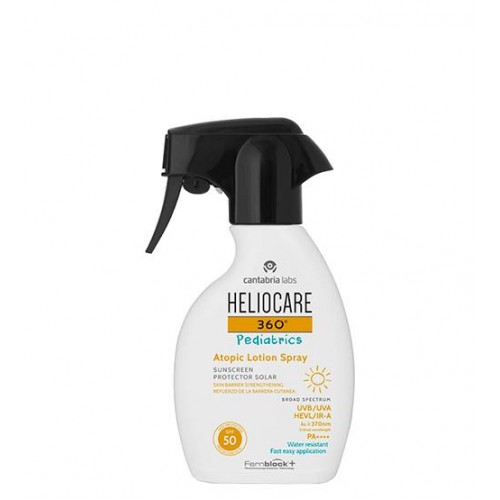 Heliocare 360º Pediatrics Atopic Loção Spray Protetor Solar SPF50 250ml