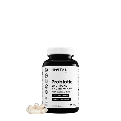 Hivital Probiotic 20 Strains & 40 Billion CFU 120 cápsulas