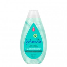 Johnson's Baby Shampoo e Condicionador 2 em 1 Suave e Brilhante 500ml