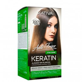Kativa Keratin Alisamento Sem Prancha Xtra Shine Kit