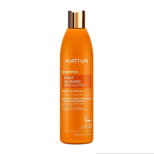 Kativa Post Alisado Brasileiro Shampoo 355ml