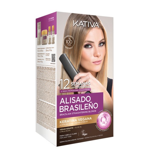 Kativa Alisamento Brasileiro Cabelos Louros Kit