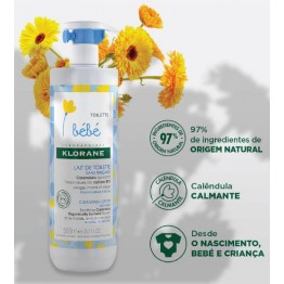 Klorane Calêndula BIO Leite de Limpeza bebé pele normal a seca 500ml