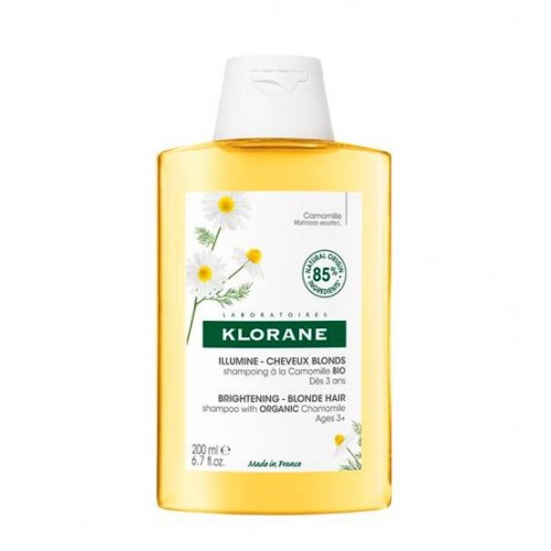 Klorane Camomila Champô Iluminador cabelo loiro e madeixas 200ml