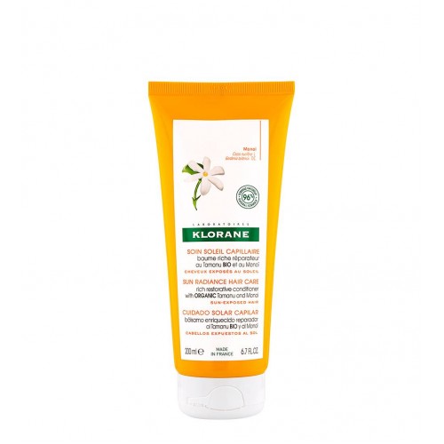 Klorane Tamanu BIO e Monoï Bálsamo Reparador cabelo exposto ao sol 200ml