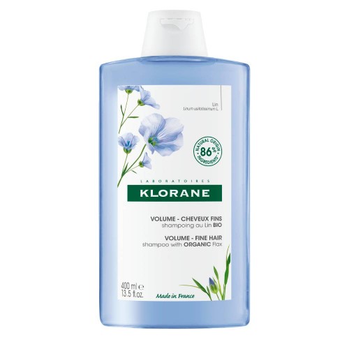 Klorane Linho BIO Champô Volume cabelo fino 400ml