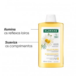 Klorane Camomila Champô Iluminador cabelo loiro e madeixas 400ml