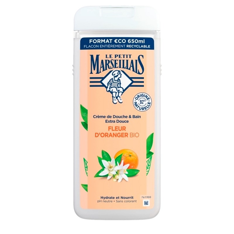 Le Petit Marseillais Gel de Banho Flor de Laranjeira Bio, 650ml