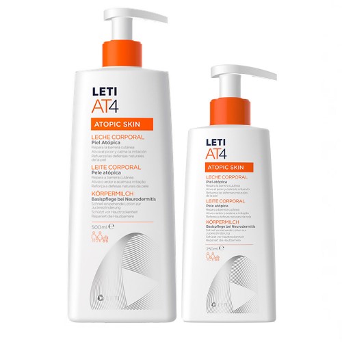 Leti AT4 Gel de Banho 500ml + Leite Corporal 250ml