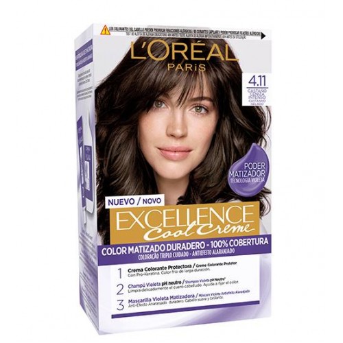 L'Oréal Excellence Cool Creme Castanho Gelado 4.11