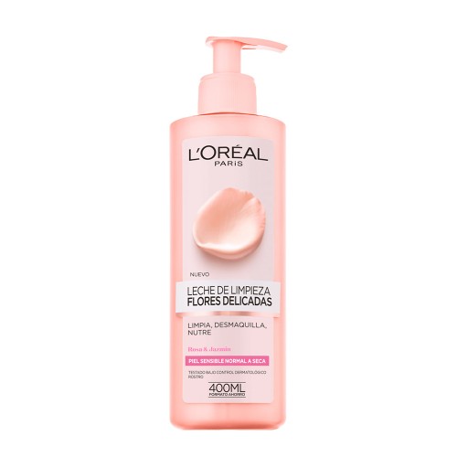 L'Oréal Paris Flores Delicadas Leite de Limpeza para Pele Sensível 400ml