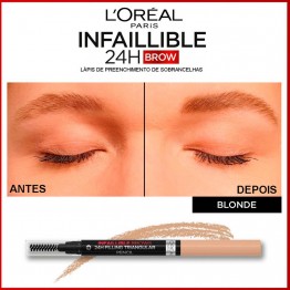 L'Oréal Infaillible Brows 24H Lápis Triangular Preenchedor 7.0 Blonde