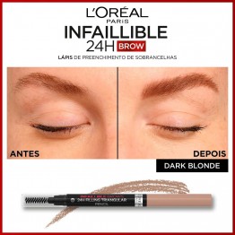 L'Oréal Infaillible Brows 24H Lápis Triangular Preenchedor 6.0 Dark Blonde