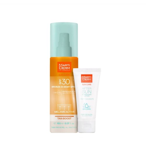 Martiderm Sun Care Bronze (D) Body Spray SPF30 150ml + OFERTA After Sun Lotion 30ml