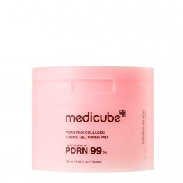 Medicube PDRN Discos de Gel Tonificante com Colagénio Rosa 120ml