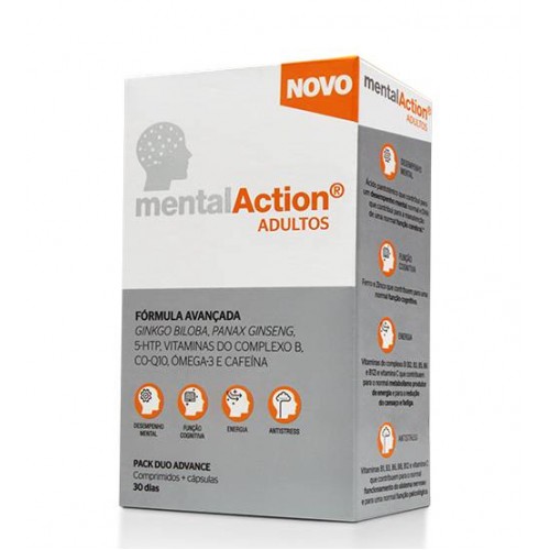 MentalAction Adultos 30 Comprimidos + 30 Cápsulas
