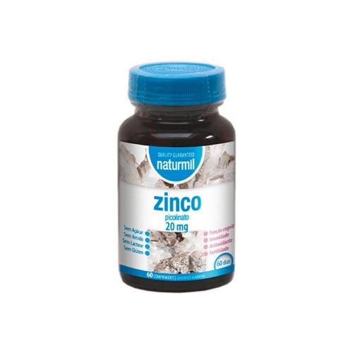 Naturmil Zinco 20mg 60 comprimidos