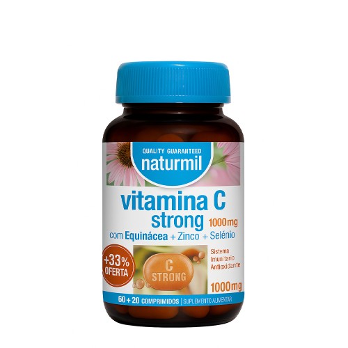 Naturmil Vitamina C Strong 1000mg 60 + 20 comprimidos