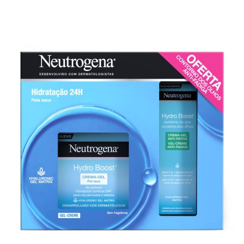 Neutrogena Hydro Boost Hidratante Facial Gel Creme 50ml + OFERTA Contorno de Olhos Anti-Fadiga Gel Creme 15ml