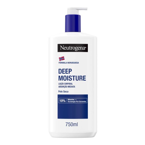 Neutrogena Fórmula Norueguesa Loção Corporal Hidratação Profunda Pele Seca 750ml