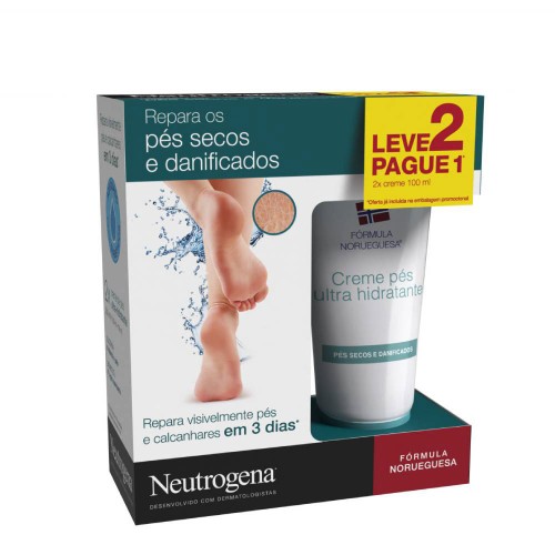 Neutrogena Fórmula Norueguesa Creme Pés Ultra-Hidratante 100ml + OFERTA 100ml