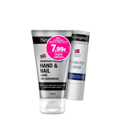 Neutrogena Creme Mãos e Unhas 75ml + OFERTA Stick Labial