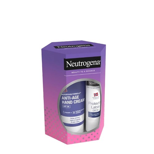 Neutrogena Creme de Mãos Antienvelhecimento 75ml + OFERTA Stick Labial SPF20